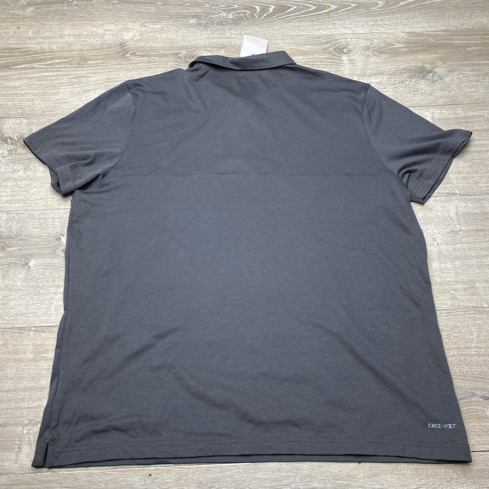 Jordan Dri-FIT Polo Shirt Mens 2XL Gray Jordan Invitational Charlotte Basketball - Picture 7 of 13